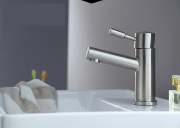 304 Stainless steel  Chrome Surface Basin Faucet T001