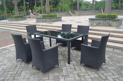 Outdoor Rattan Table and Chairs 619-6
