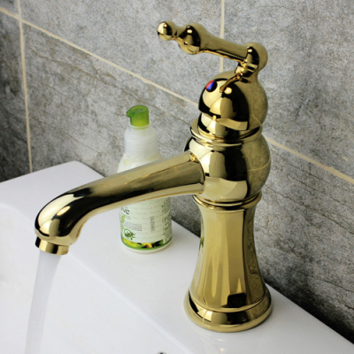 Titanium Deck Mounted Classical Style Basin Faucet 026G