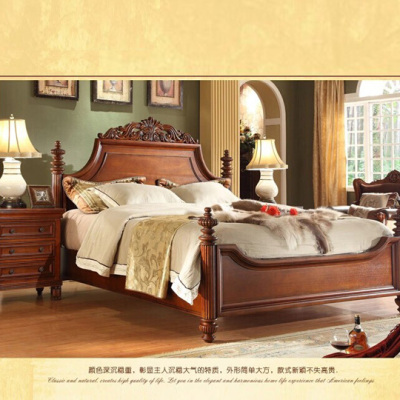 Country Style Solid Wood Bed J7325-1