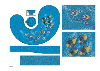 Swimming Pool tile - mosaic fish mural