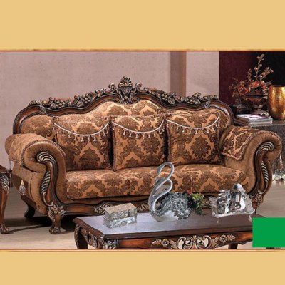 Luxury solid wood frame fabric sofa C102
