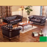 europe style brown general leather chesterfield sofa 113