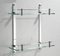 Brass Double Glass Shelf ODL02712