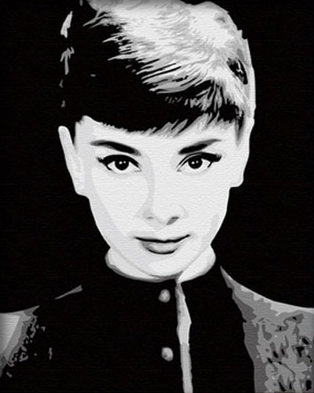 European Style Audrey Hepburn Painting YH-14005