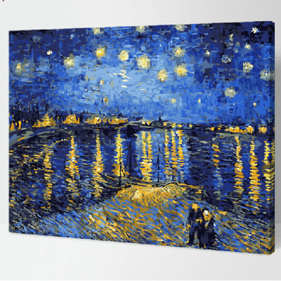 Starry Night Over the Rhone Oil Painting YH-14008