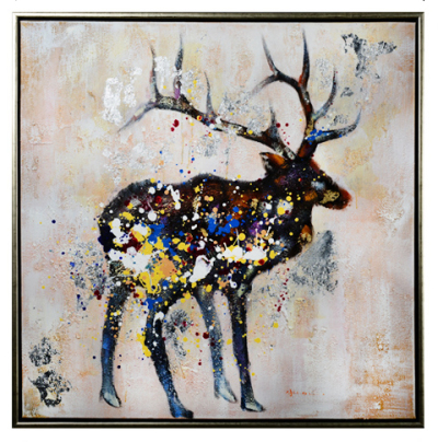 elk deer animal oil painting YH-14014