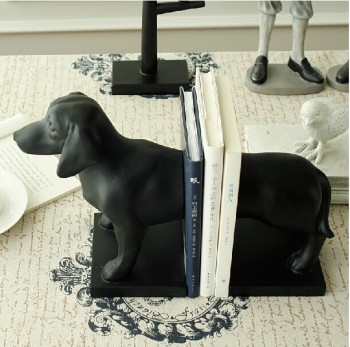Resin Dog Abstract Bookends D-0035