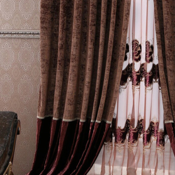 Luxury Lint Jacquard Cloth curtains B035-3RS0238