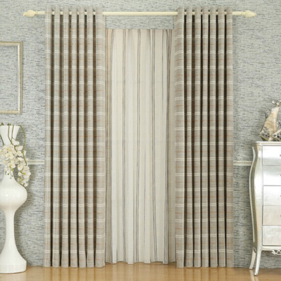 American style simple design linen faric curtains TB021