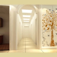 porcelain super white matt hallway tile MCZG