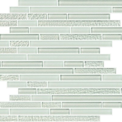 Super white crystal glass mosaic tile KSL—1304