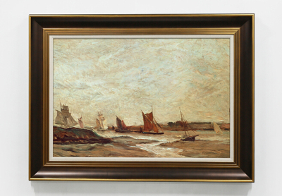 High quality home goods bright modern oil paintings of sailboats
