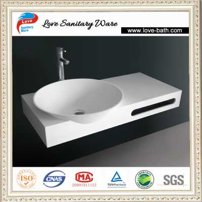 1000x540x200mm Stone Resin Bathroom Basin Sink Lv-9026