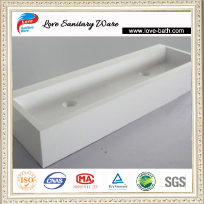 Double Hole Solid Stone  Basin Lv-9023
