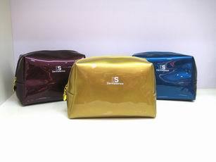 H-0022 Top grade enamelled leather cosmetic bag with hand feel comfortable, elegant and fashion style
