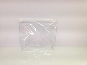 P-0023 small zipper sample bag 50 in one package transparent pvc bag