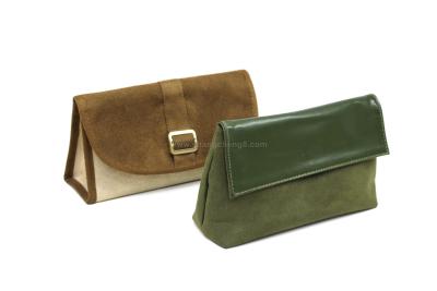 H-0027 flock suede cosmetic bag Hand feel Comfortable, fashion and classic design