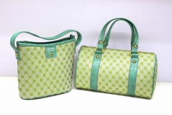 Z-0008 Jacquard cosmetic bag two style for option green cute color fashion and delicate bag
