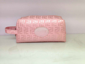 H-0053 Jacquard material cosmtetic bag cute and lovely pink sample more color avaliable