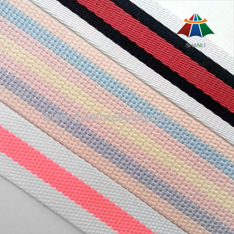 Colorful Cotton Polyester Woven Webbing for Garment Accessories
