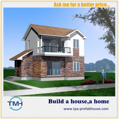 TPA-V4 Light Steel Green Prefabricated Family House