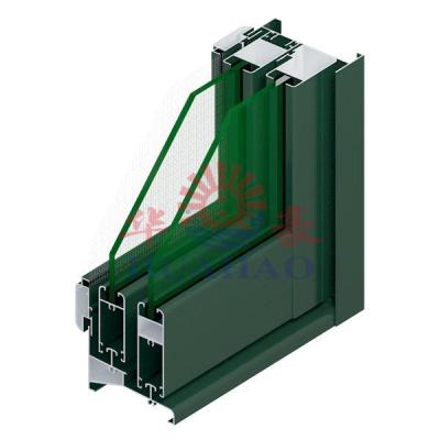 80D Series Sliding Aluminium Window Profile (Single Glass)
