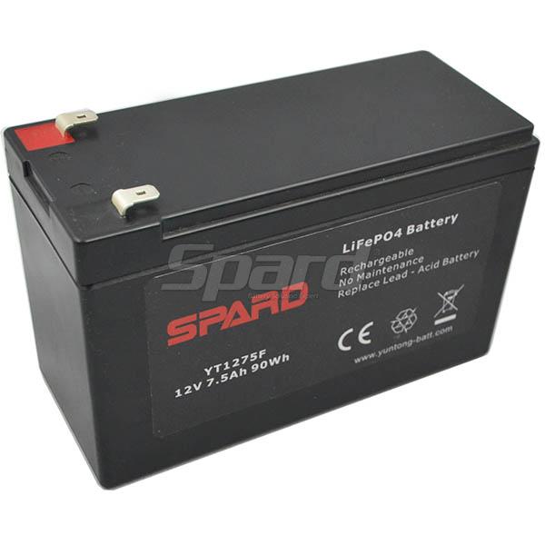 Replace SLA - Spard LiFePO4 battery 12V 7.5Ah YT1275F