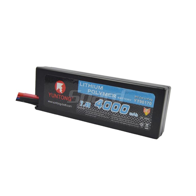 Lithium polymer battery pack for 110 Scale RC car 2S 7.4V 4000mAh 35C YT90170