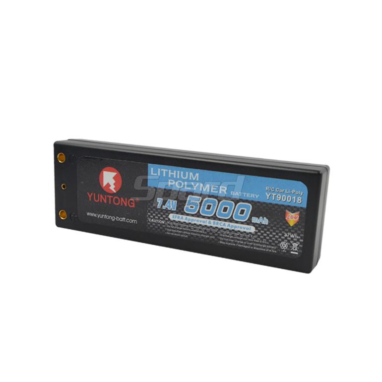 RC lithium polymer batteries packs 7.4V 5000mAh 20C YT90018