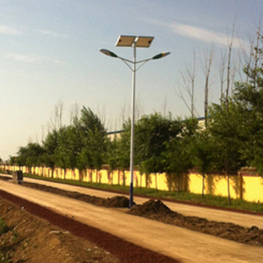 5M 20W Solar Street Light with 2 Led Lamps