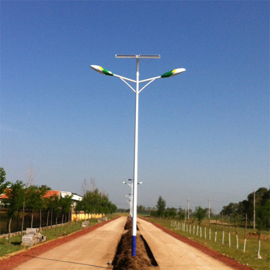 5M 20W Solar Street Light with 2 Led Lamps
