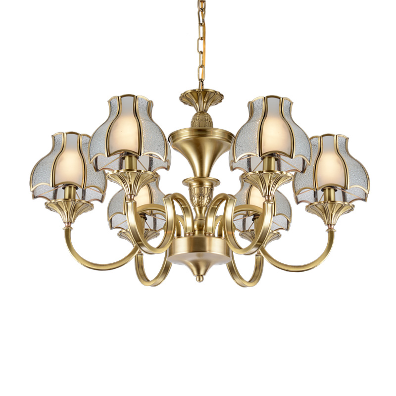 round luxury decorative residential antique brass chandelier EME LIGHTING
